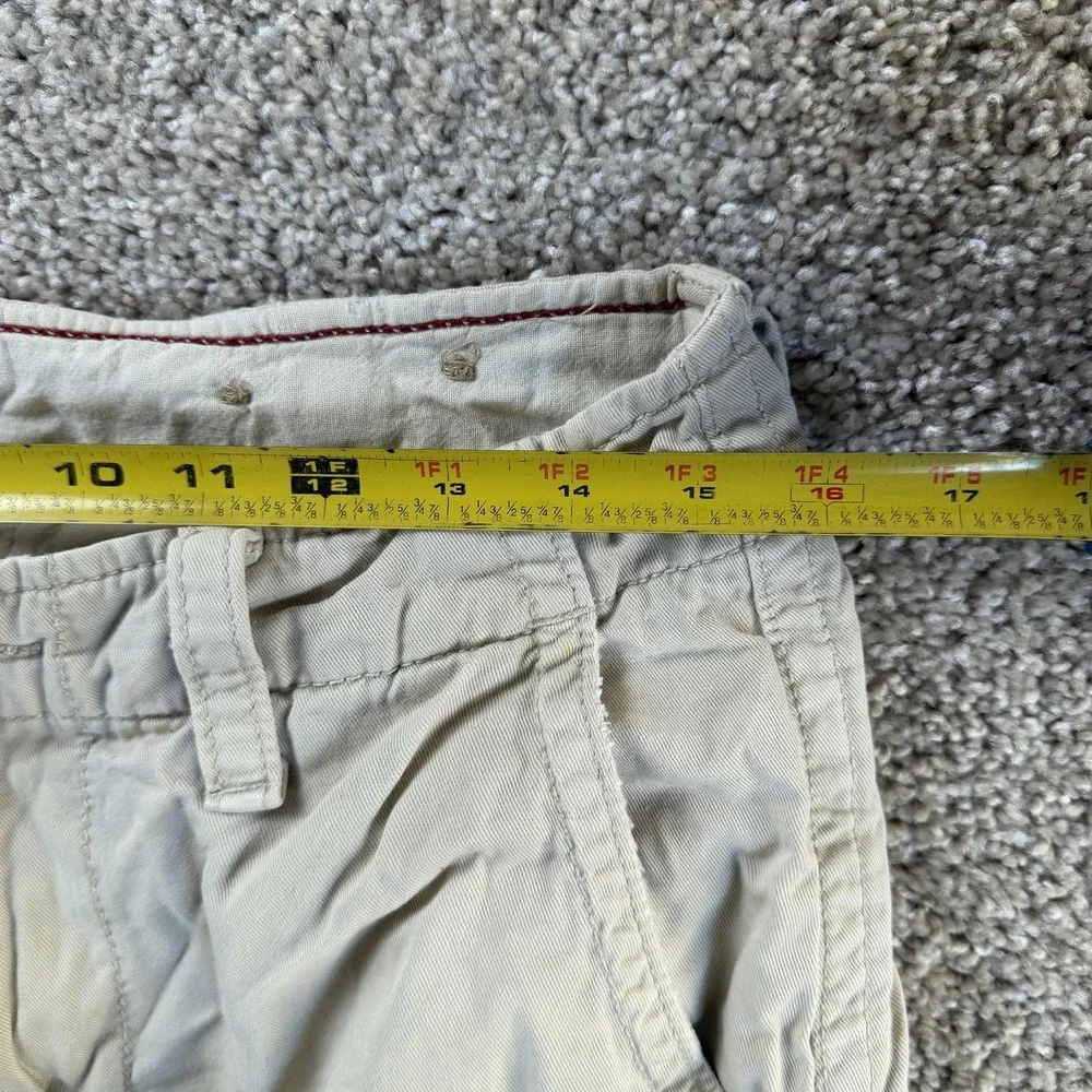 Y2K American Eagle Outfitters Baggy Cargo Shorts Mens 30 Beige Classic Casual